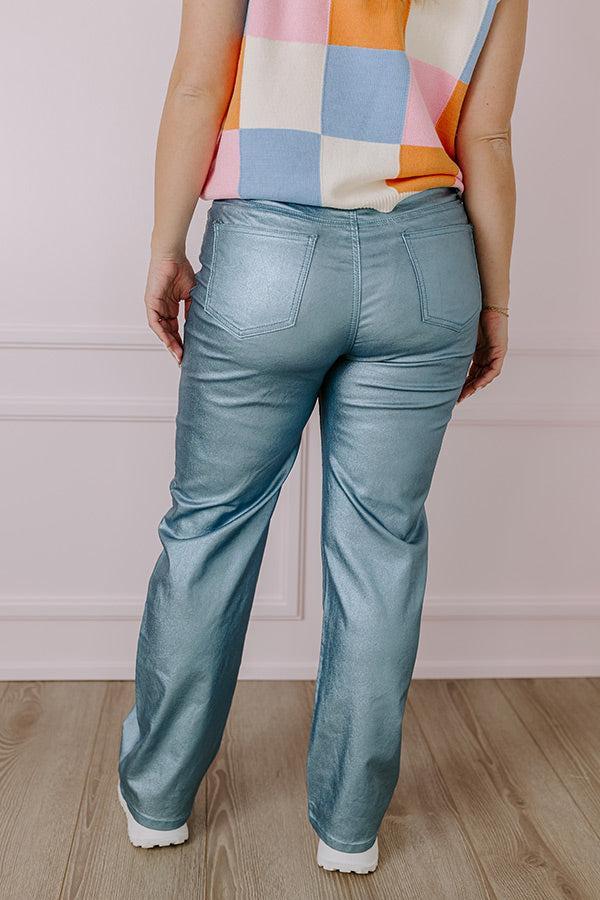 Style Watch High Waist Metallic Pants Product Image