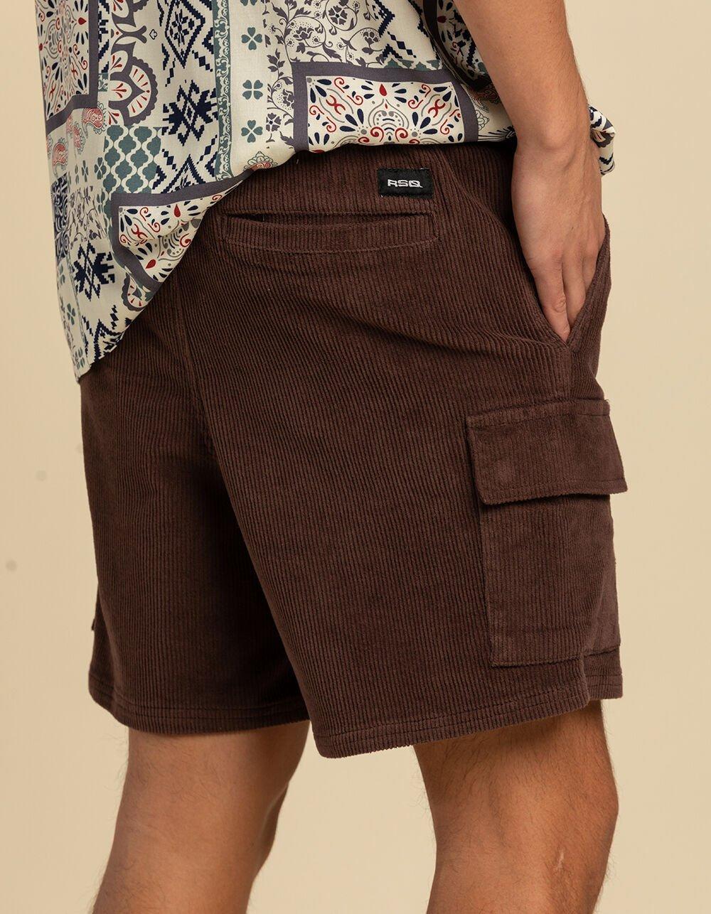 RSQ Mens Corduroy Cargo Pull On Shorts Product Image