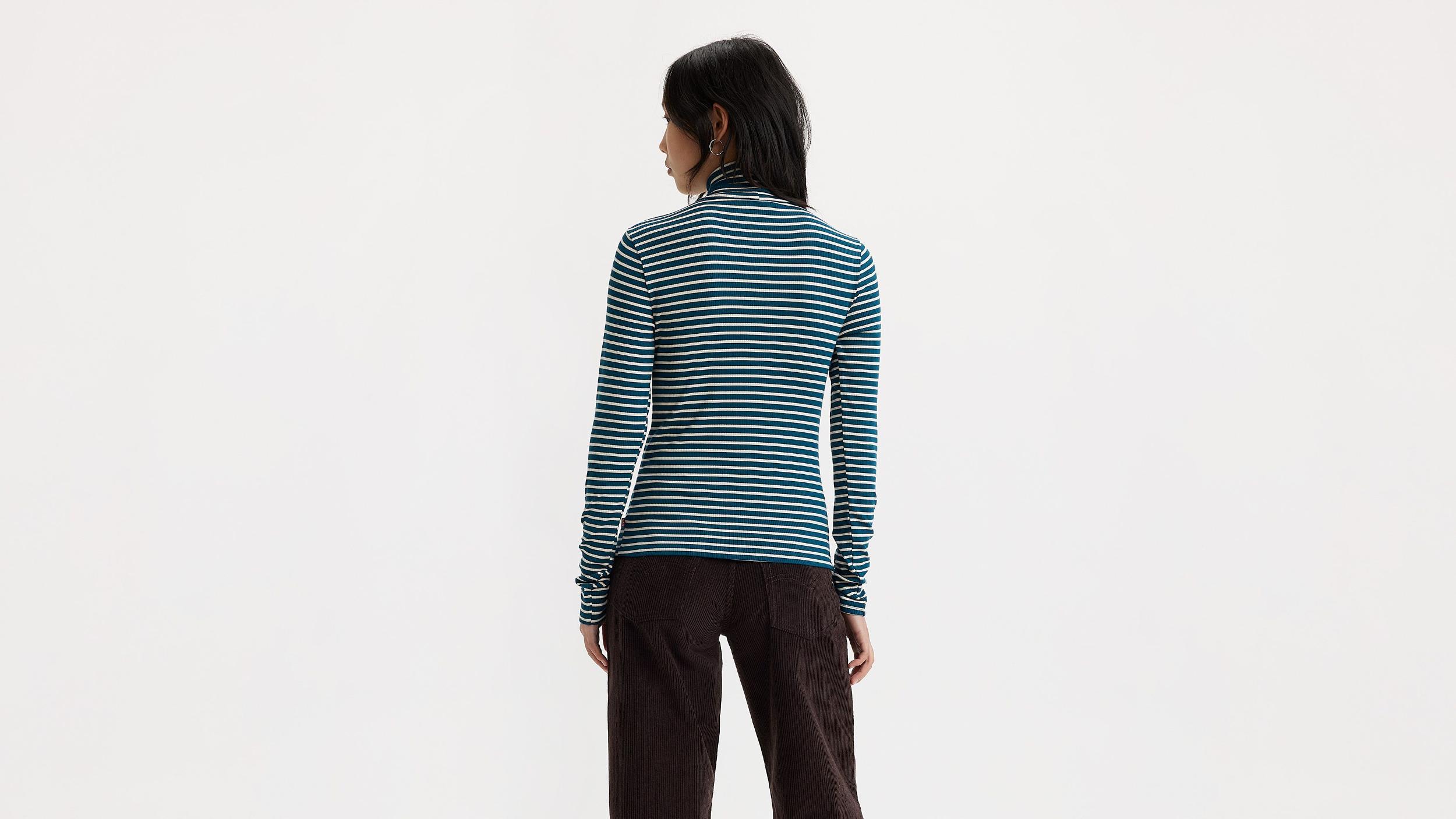 Ruched Turtleneck Top Product Image