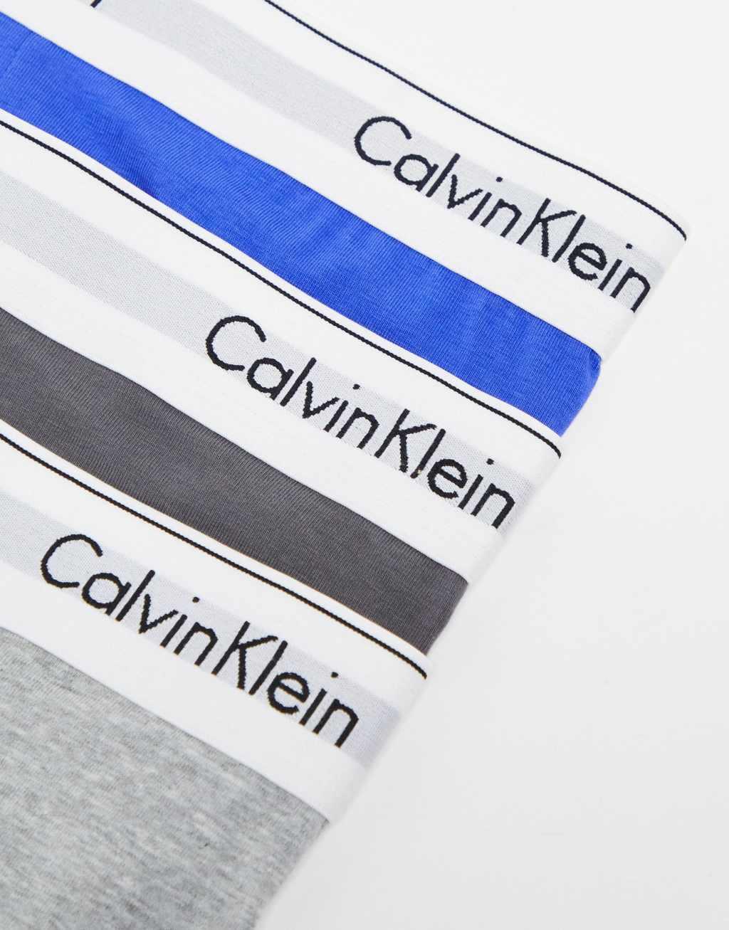 Calvin Klein cotton stretch trunks 3 pack in multi Product Image