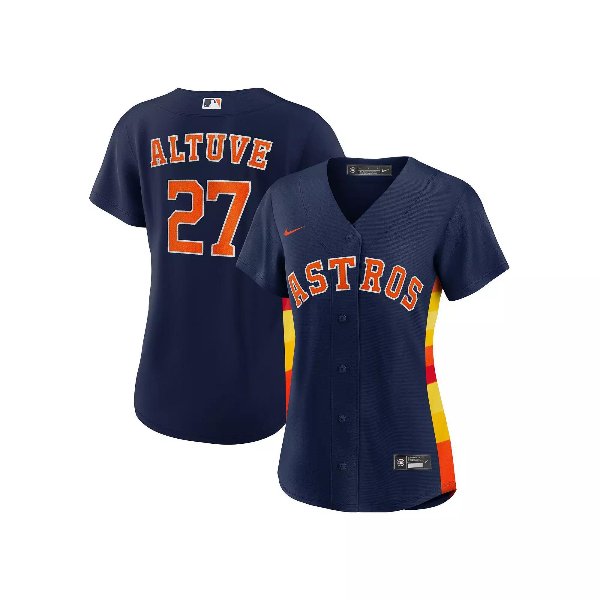 Nike Womens MLB Houston Astros (Jose Altuve) Replica Baseball Jersey | T773HUNUHU7-A27 Product Image