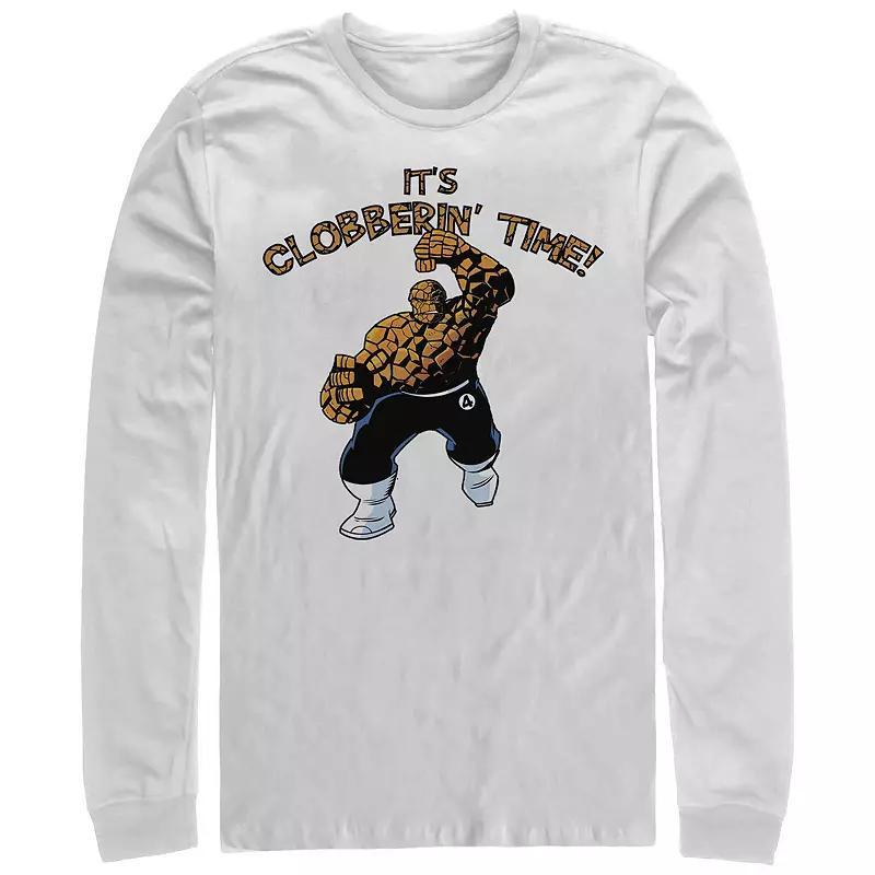Mens Marvel Fantastic Four Its Clobberin Time Long Sleeve Graphic Tee Product Image