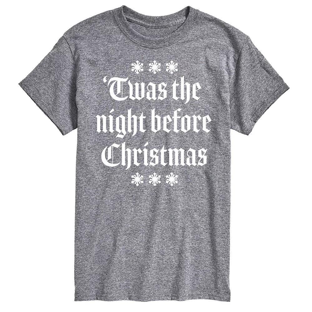 Big & Tall T'was The Night Before Christmas Graphic Tee, Men's, Size: 3XL Tall, Green Product Image