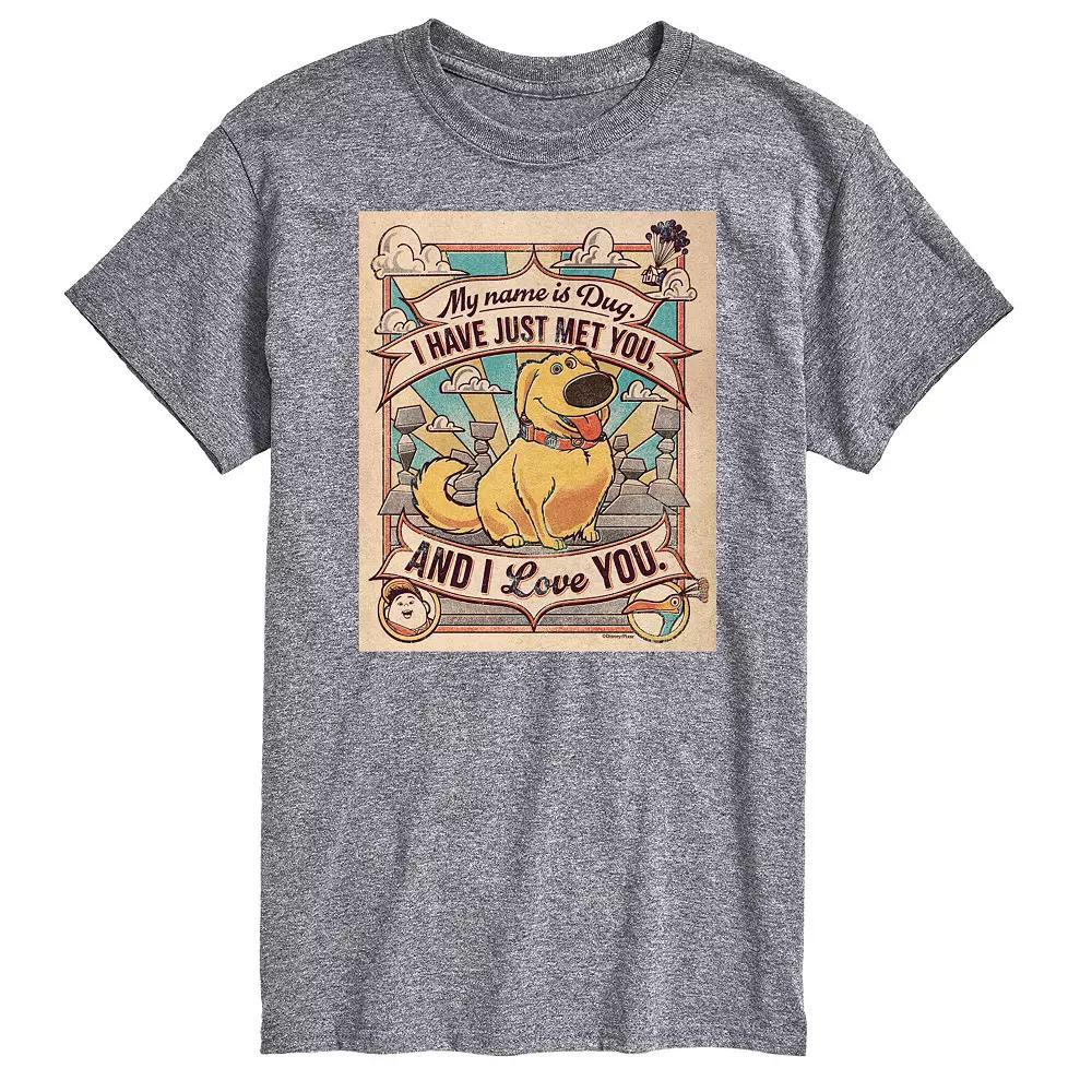 Disney / Pixar's UP Big & Tall Name Is Dug Graphic Tee, Men's,  Product Image