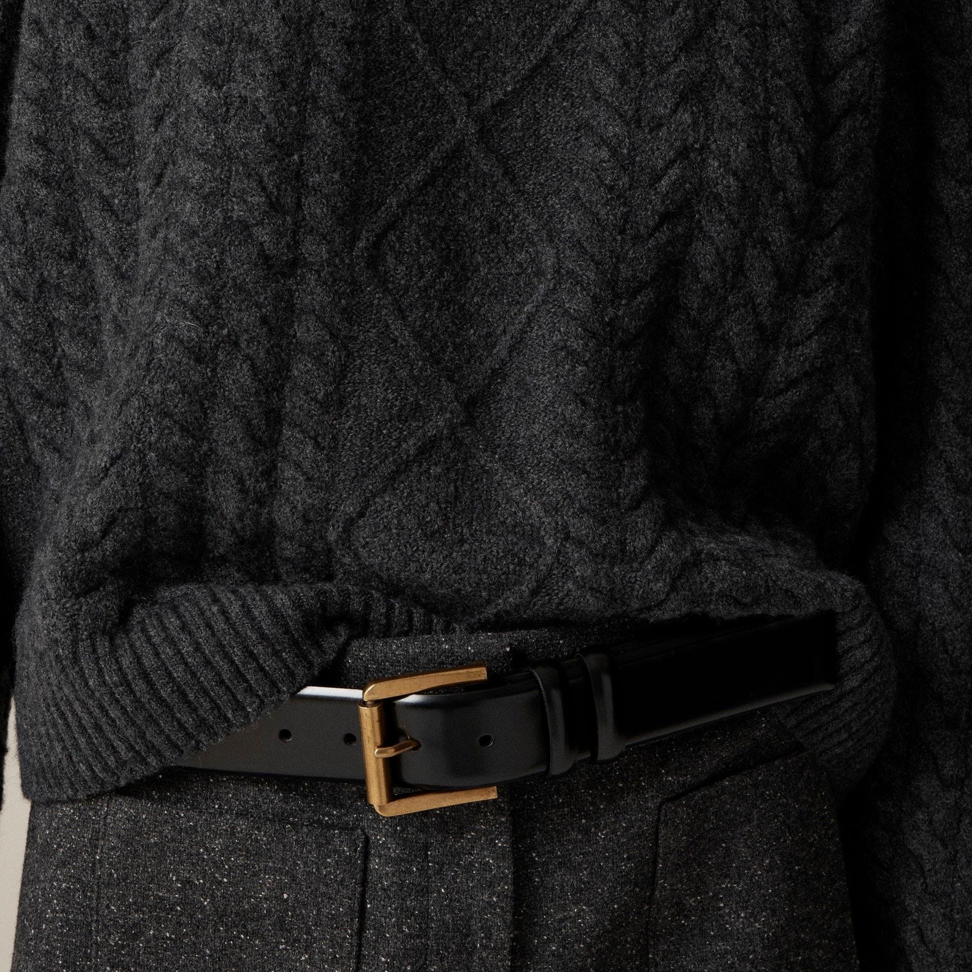 Cable-knit Rollneck™ sweater in Supersoft yarn Product Image