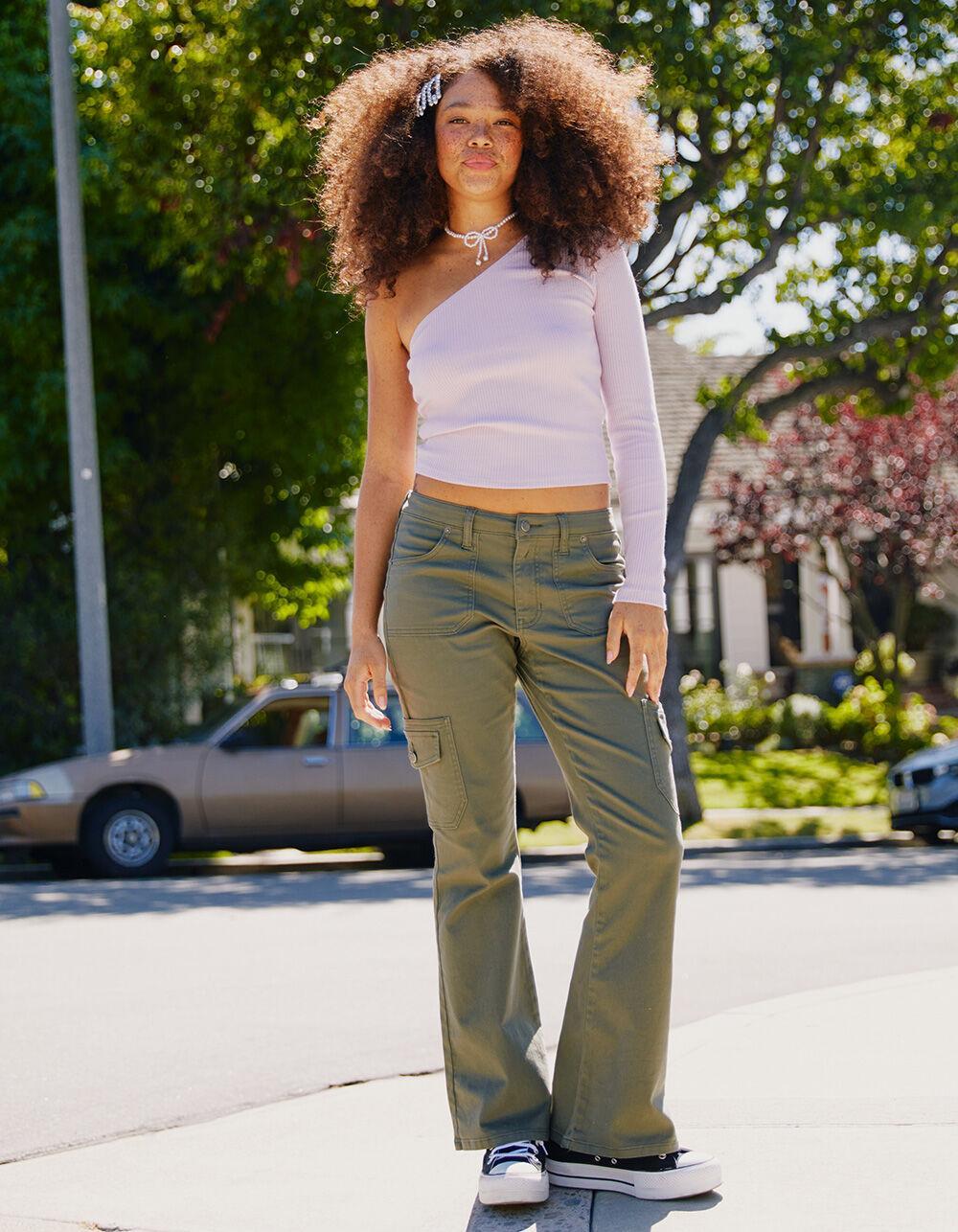 RSQ One Shoulder Long Sleeve Womens Top - LAVENDAR Product Image