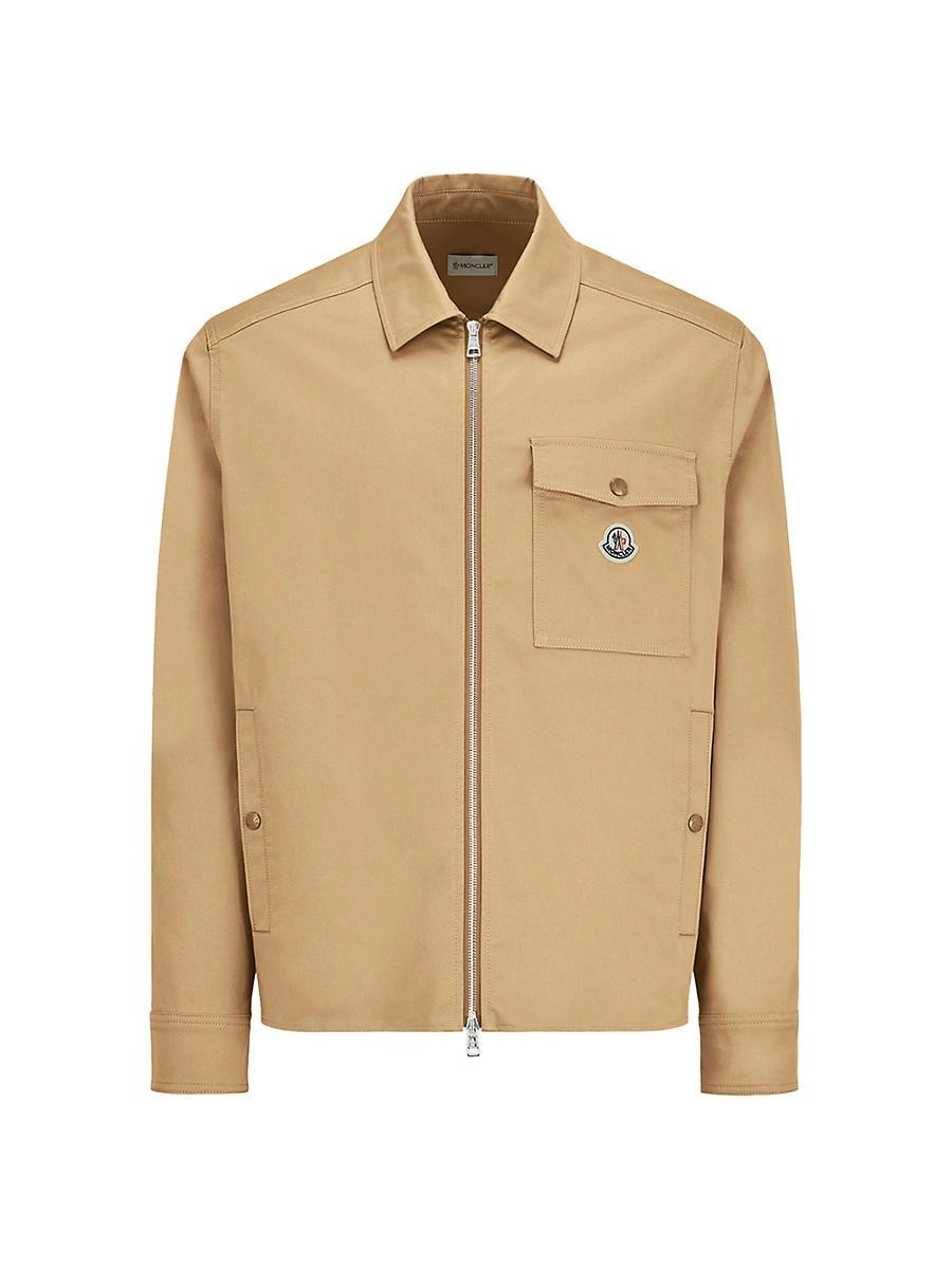 Mens Full-Zip Twill Overshirt Product Image