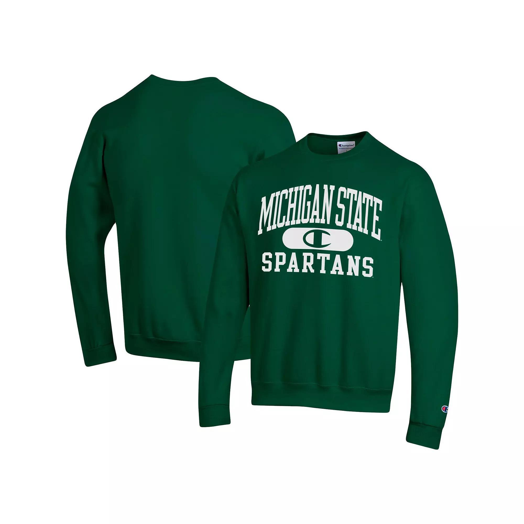 Men's Champion Green Michigan State Spartans Arch Pill Sweatshirt, Size: XL Product Image