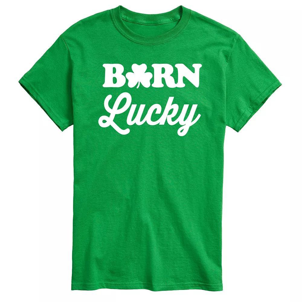Men's Born Lucky Tee,  Product Image