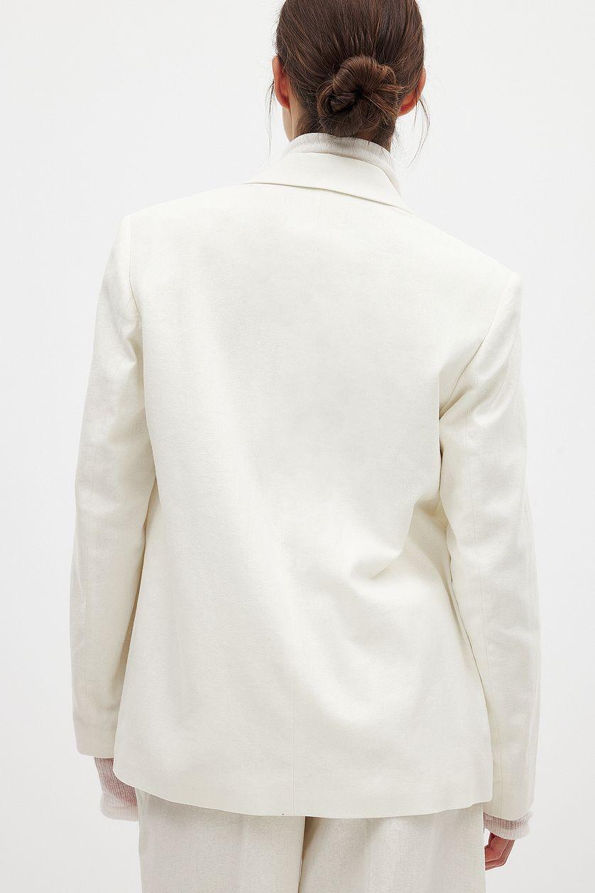 Regular Linen-Blend Blazer Product Image