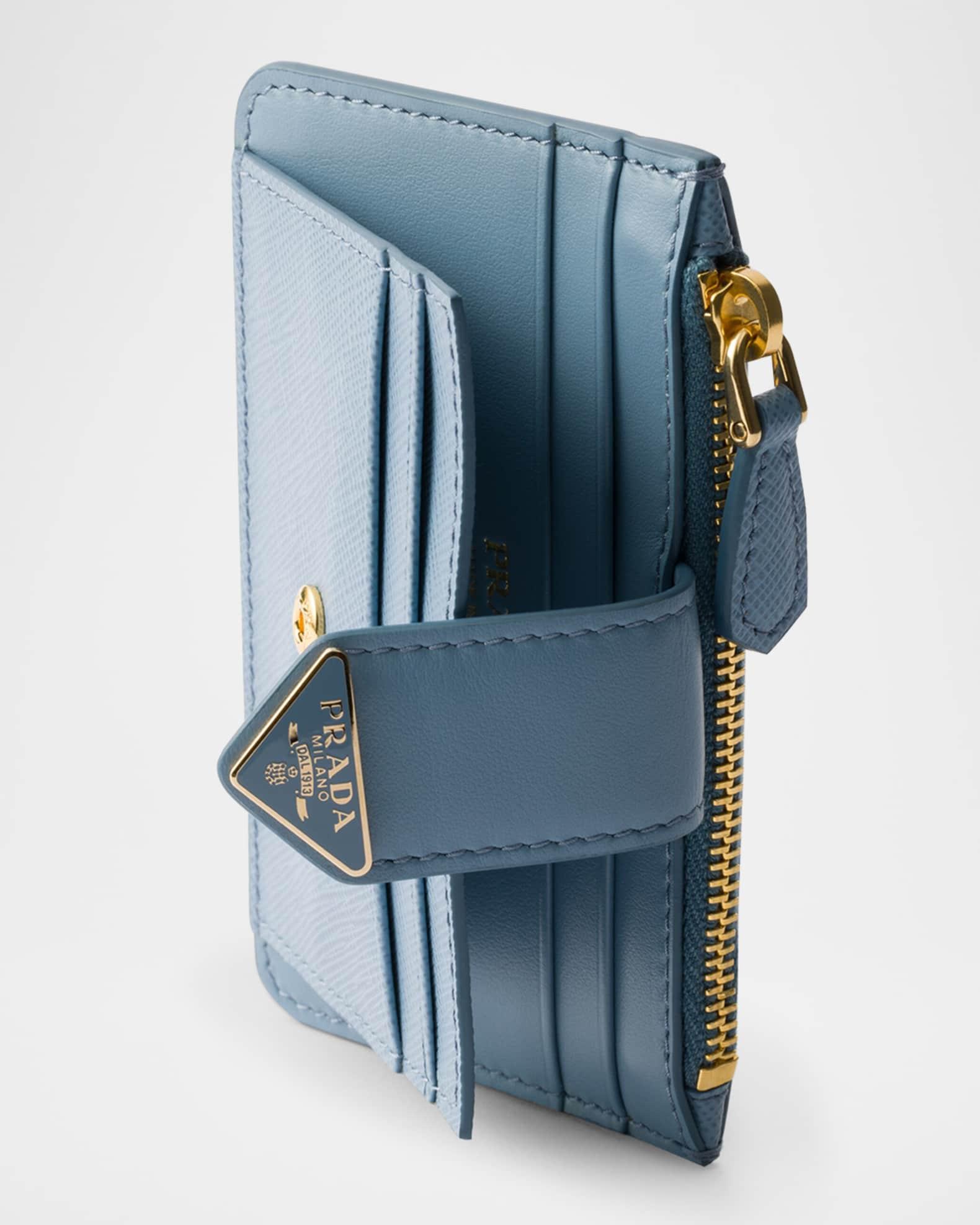 Saffiano & Smooth Leather Card Holder Product Image