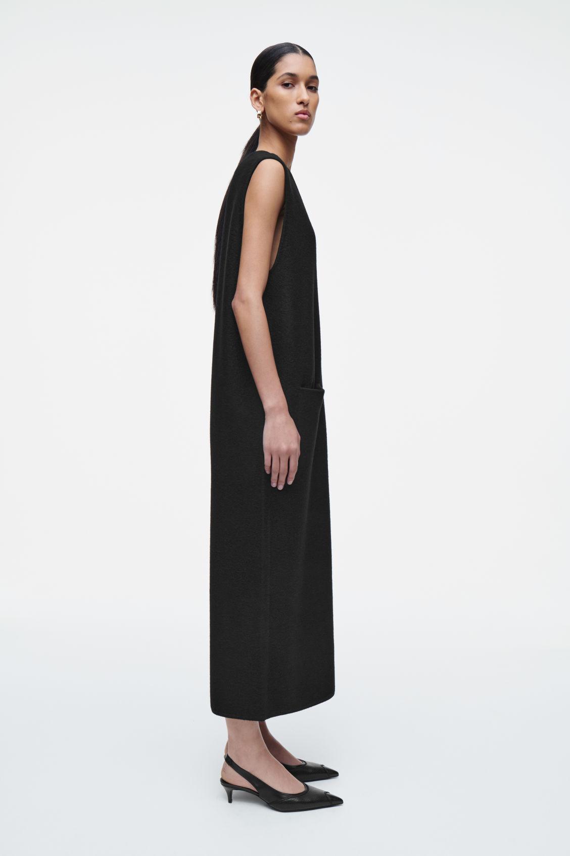 BOILED-WOOL MIDI DRESS Product Image