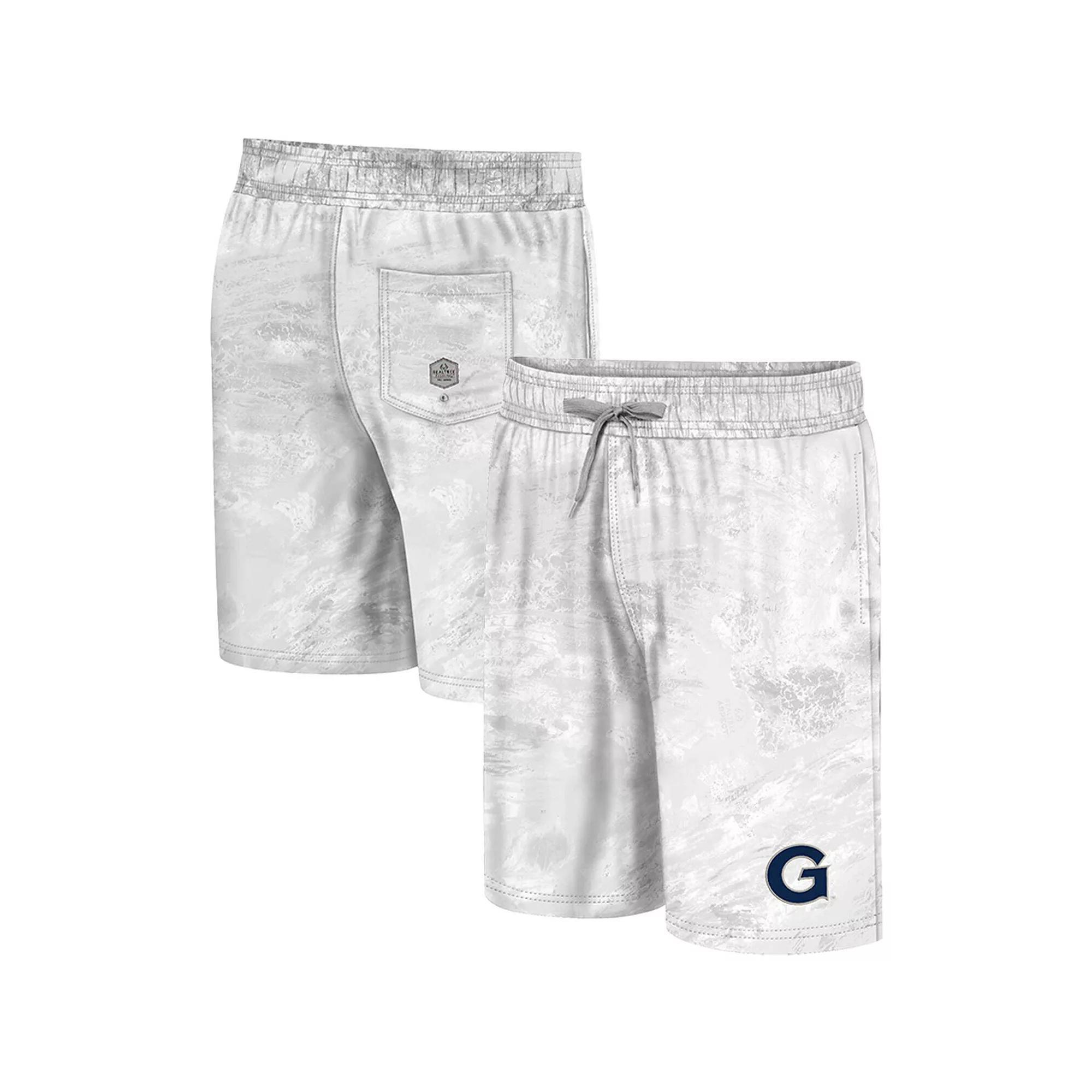 Men's Colosseum White Georgetown Hoyas Realtree Aspect Ohana Swim Shorts,  Product Image