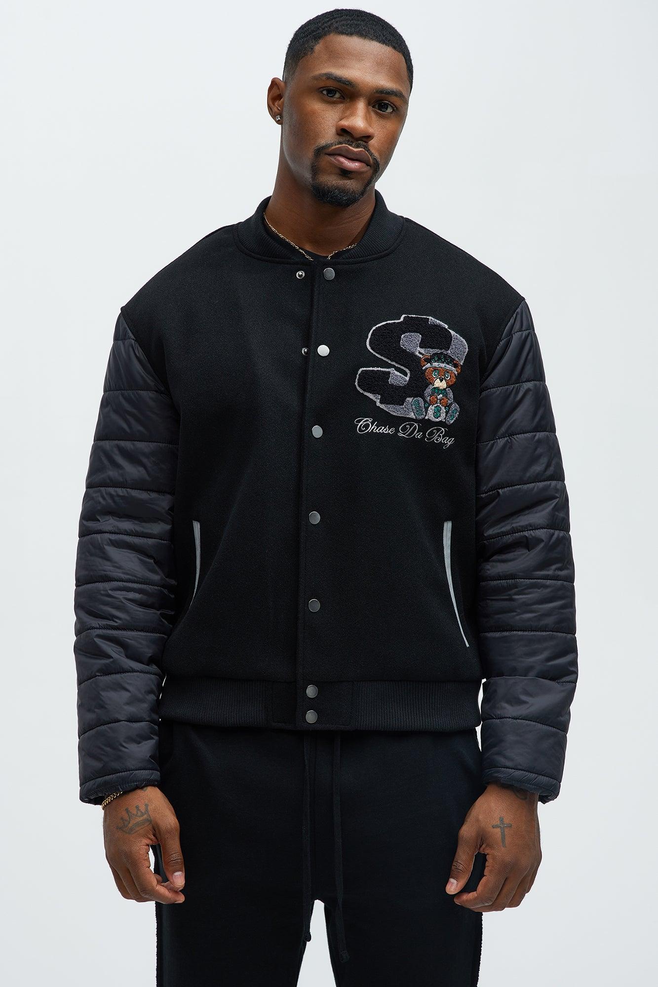 Chase A Bag Varsity Jacket - Black Product Image