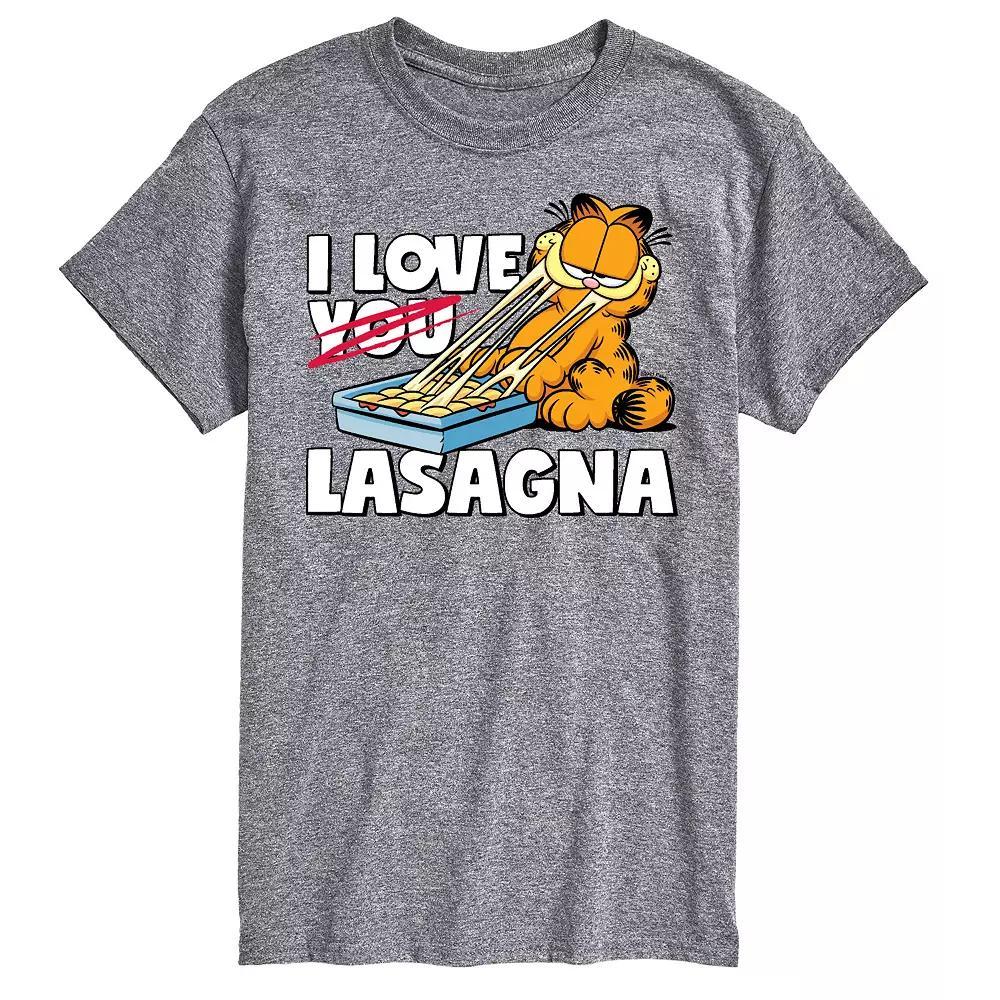 Big & Tall Garfield I Love Lasagna Tee, Men's,  Product Image