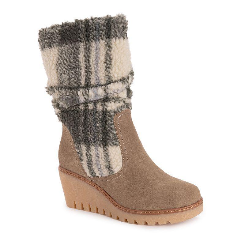 MUK LUKS Vermont Stowe Womens Wedge Boots Product Image