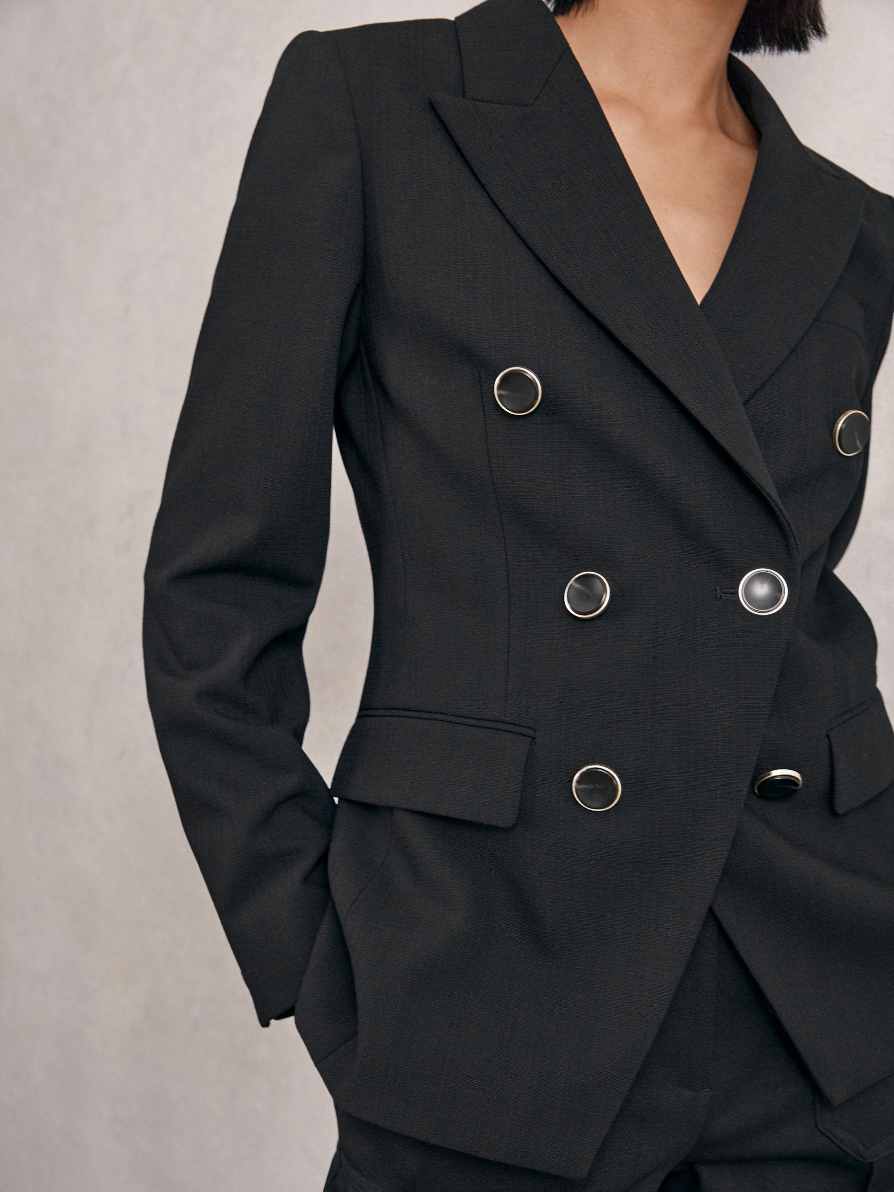 Petite Linen Belted Midi Shirt Dress in Ivory Product Image