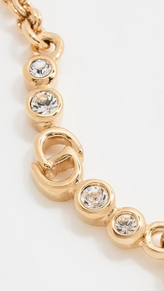 What Goes Around Comes Around Dior Gold Crystal CD Necklace | Shopbop Product Image