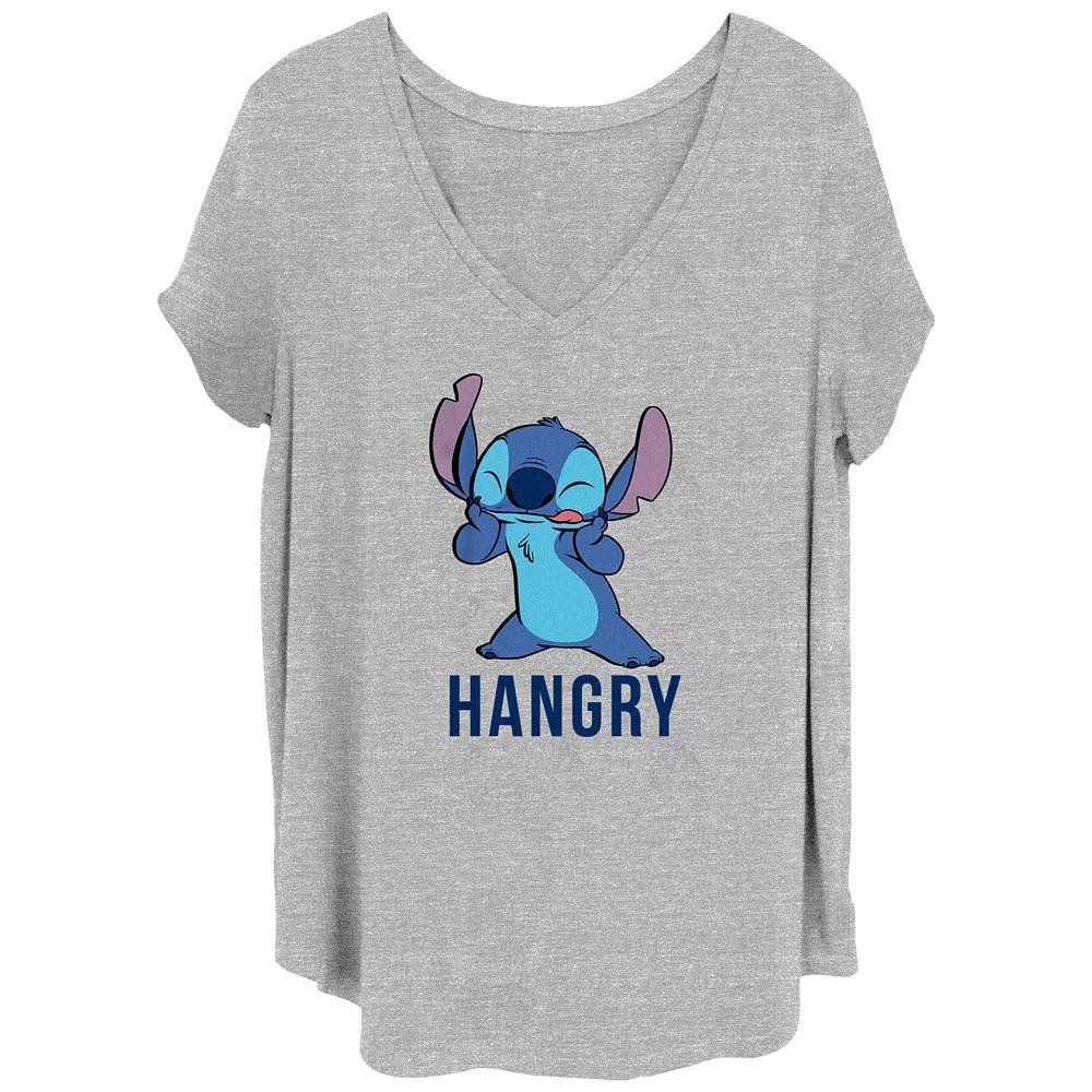 Disney's Lilo & Stitch Hangry Stitch Juniors' Plus Graphic Tee, Women's,  Product Image
