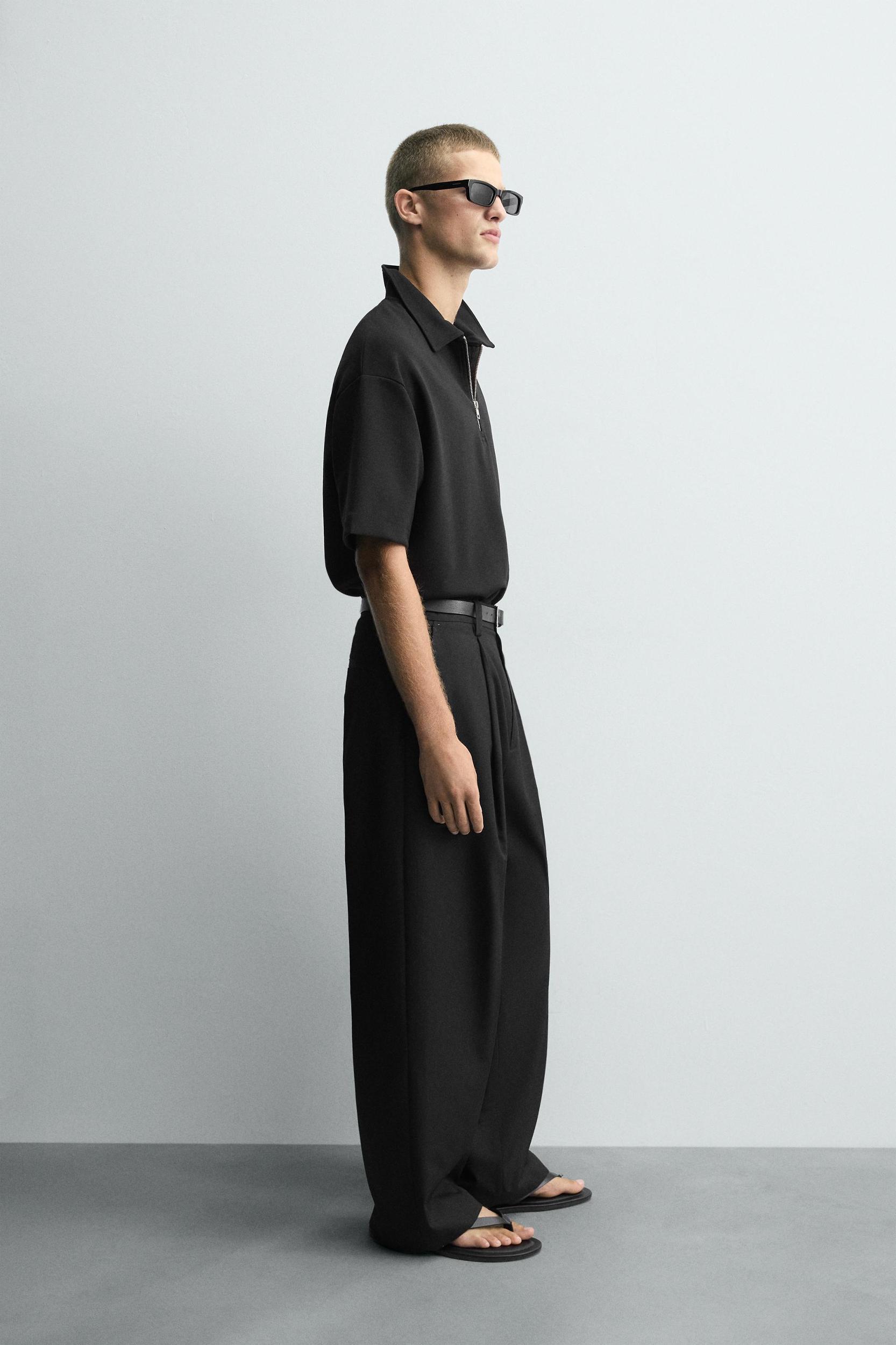 INTERLOCK ZIP POLO SHIRT Product Image