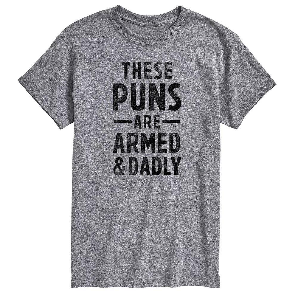 Big & Tall These Puns Are Armed And Dadly Graphic Tee, Men's,  Product Image