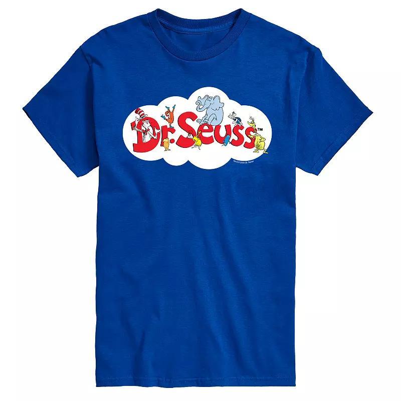 Big & Tall Dr Seuss Cloud Logo Tee, Men's, Size: XL Tall, Blue Product Image