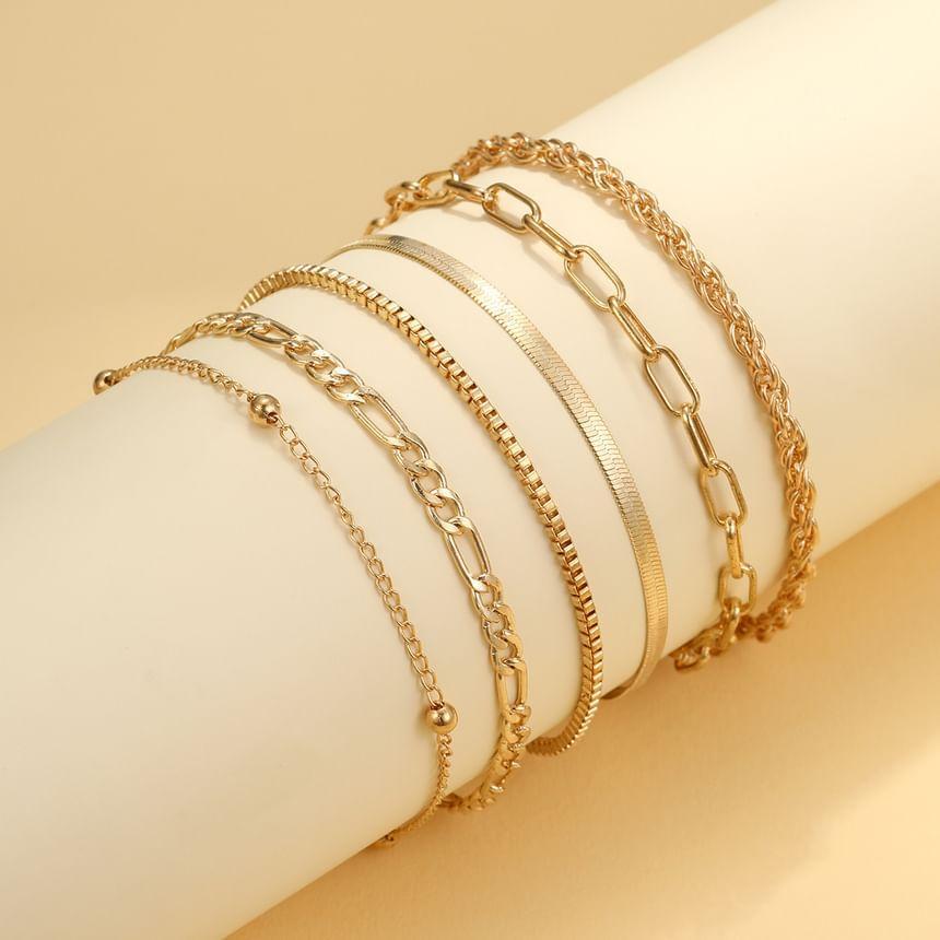 Metallic Anklet Set Product Image