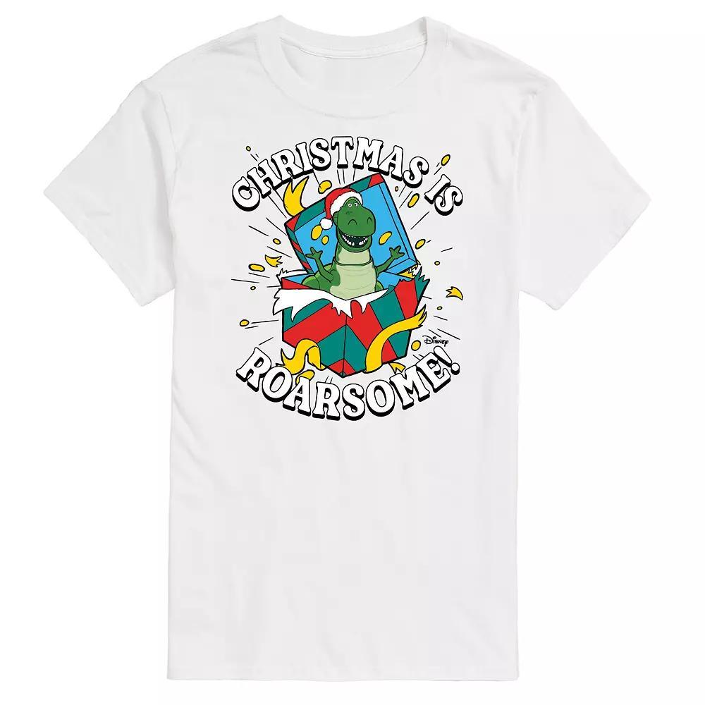 Disney / Pixars Toy Story 4 Rex Mens Christmas Is Roarsome Graphic Tee Product Image