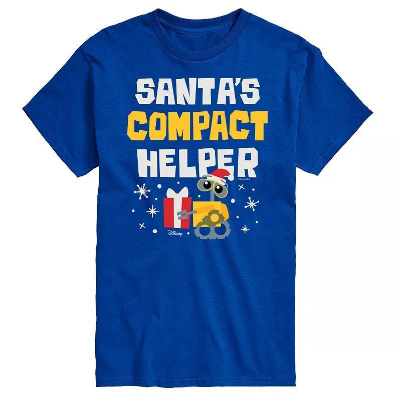 Disney / Pixar's WALL-E Men's Santa's Compact Helper Graphic Tee,  Product Image