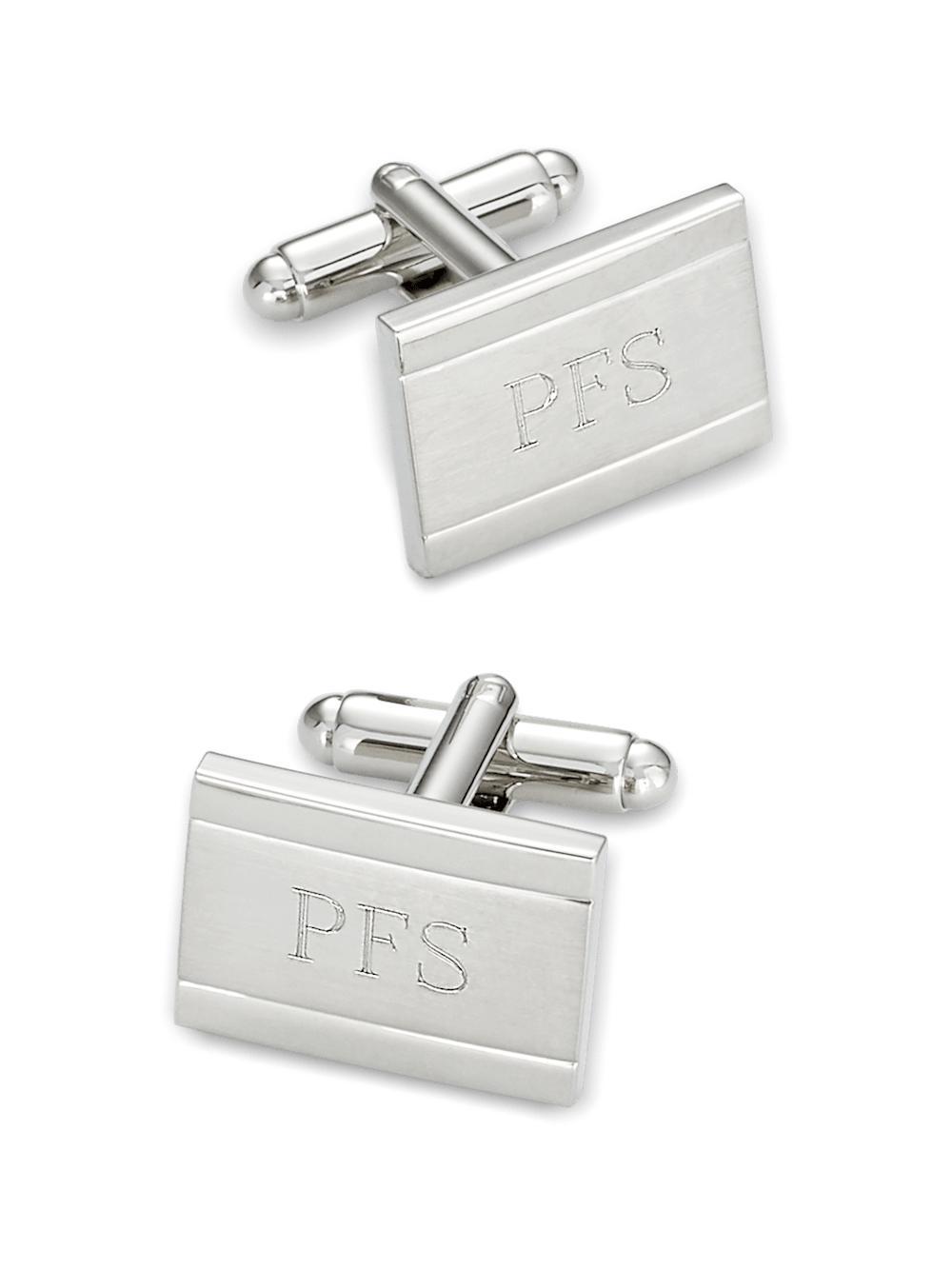 Engravable Cufflinks - Silver Product Image