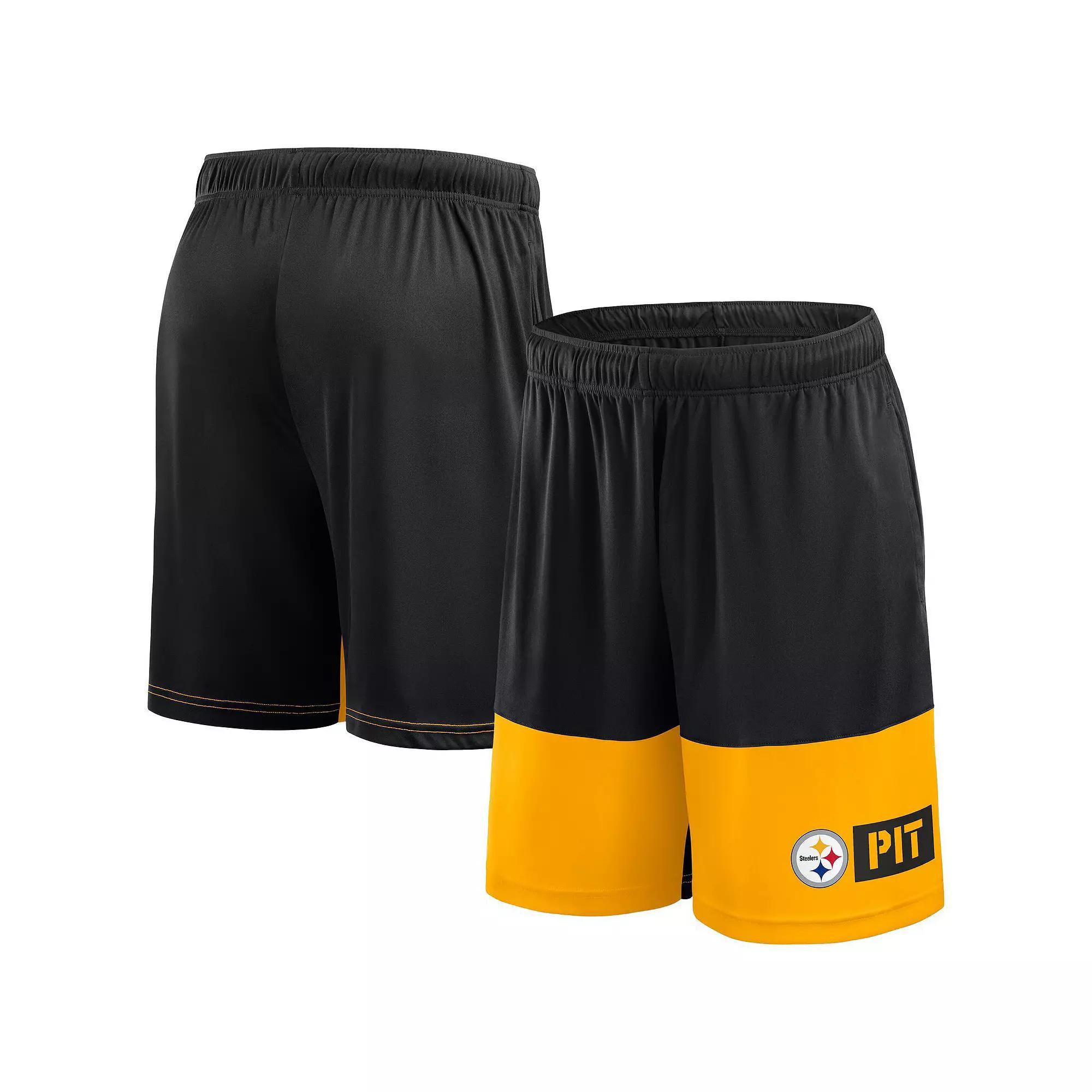 Men's Fanatics Black/Silver Las Vegas Raiders Best of the Best Performance Shorts,  Product Image