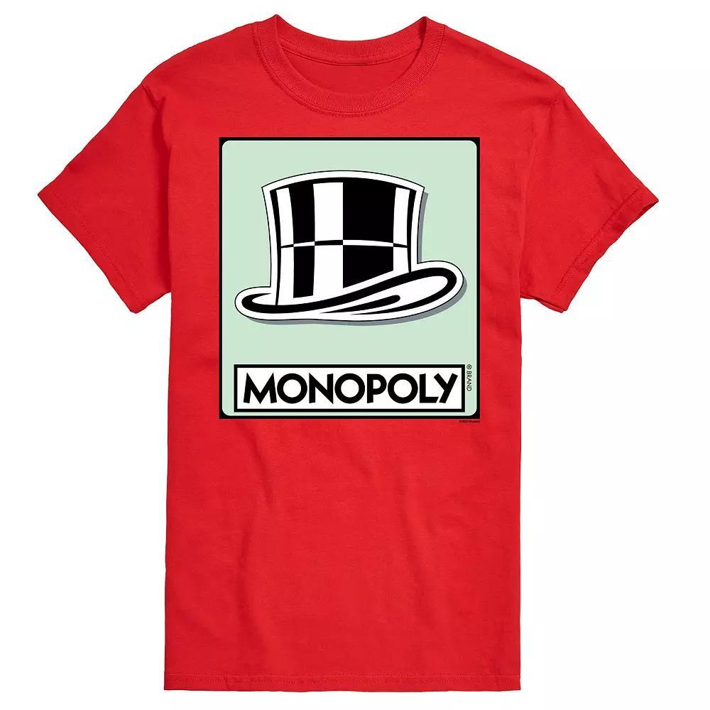 Big & Tall Monopoly Hat Token Graphic Tee, Men's,  Product Image
