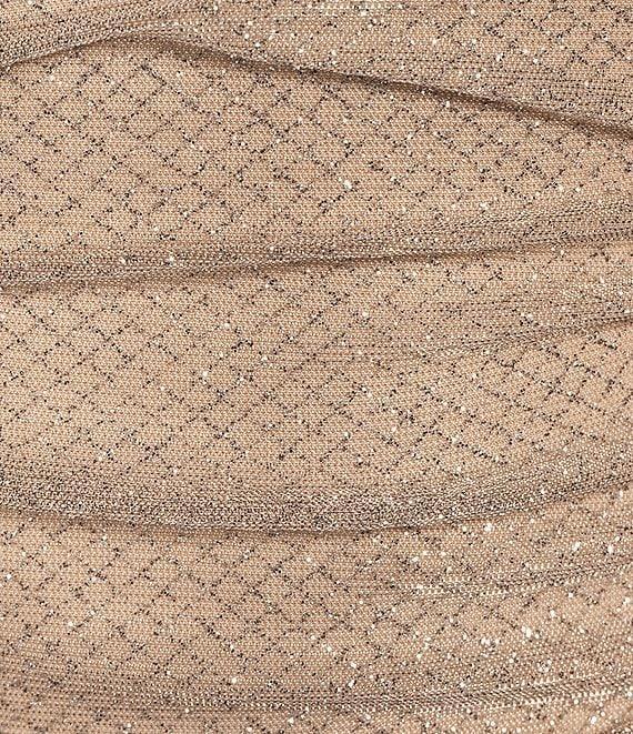 Honey and Rosie Spaghetti Strap Fitted Short Shirred Rhinestone Dress Product Image