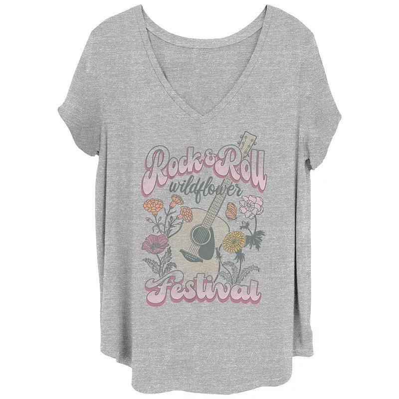 Juniors' Plus Size Miami Beach Club Graphic Tee, Girl's, Size: 4XL, Grey Gray Product Image