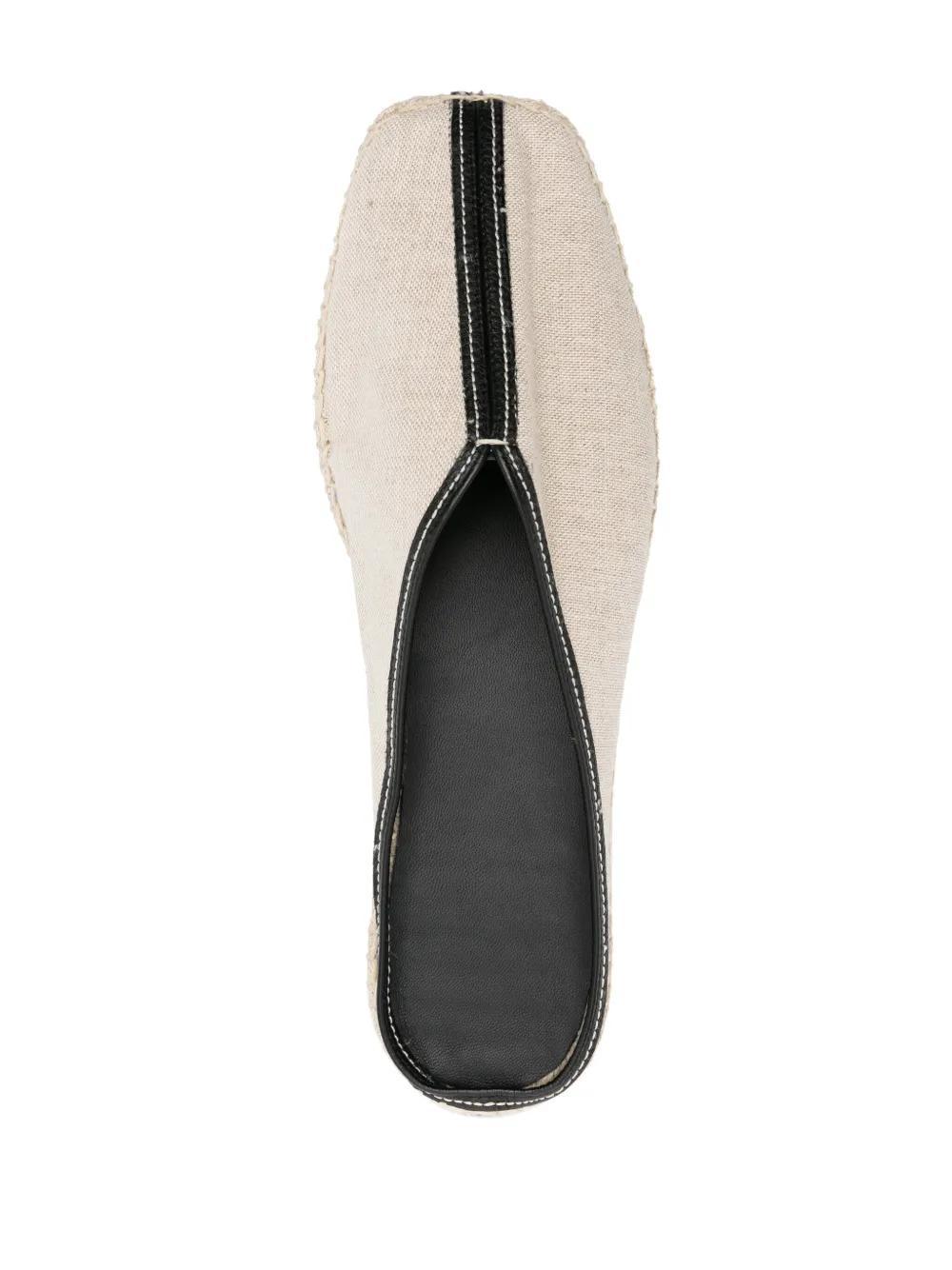 leather-trim espadrille slippers Product Image