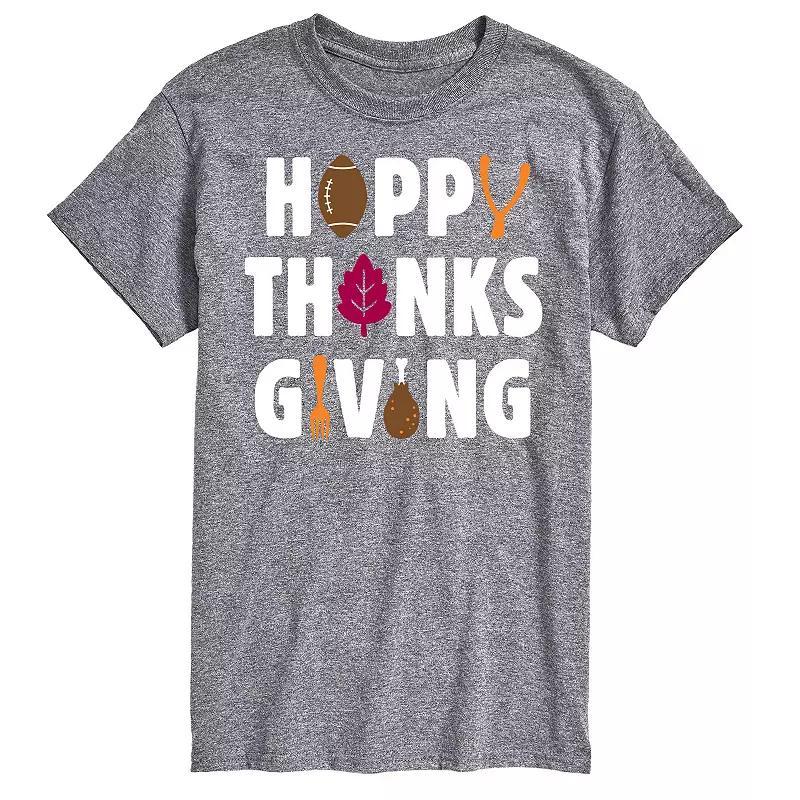 Men's Happy Thanksgiving Icons Graphic Tee,  Product Image