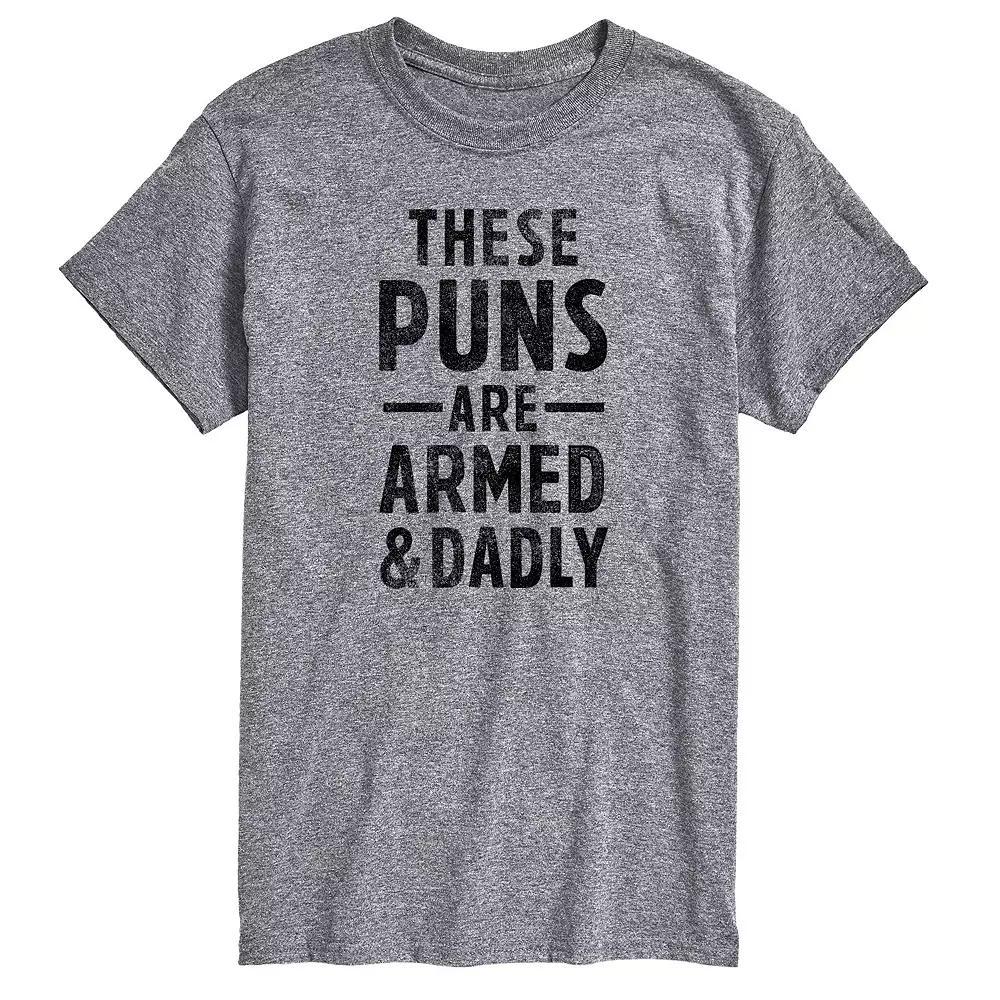 Big & Tall These Puns Are Armed And Dadly Graphic Tee, Men's,  Product Image