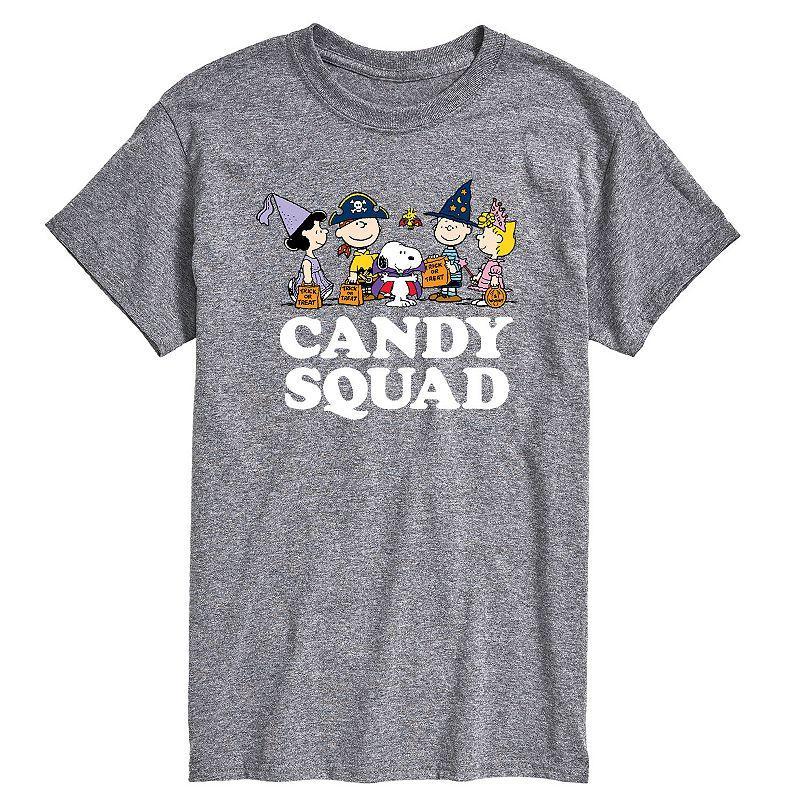 Men's Peanuts Candy Squad Tee, Size: Medium, Gray Product Image