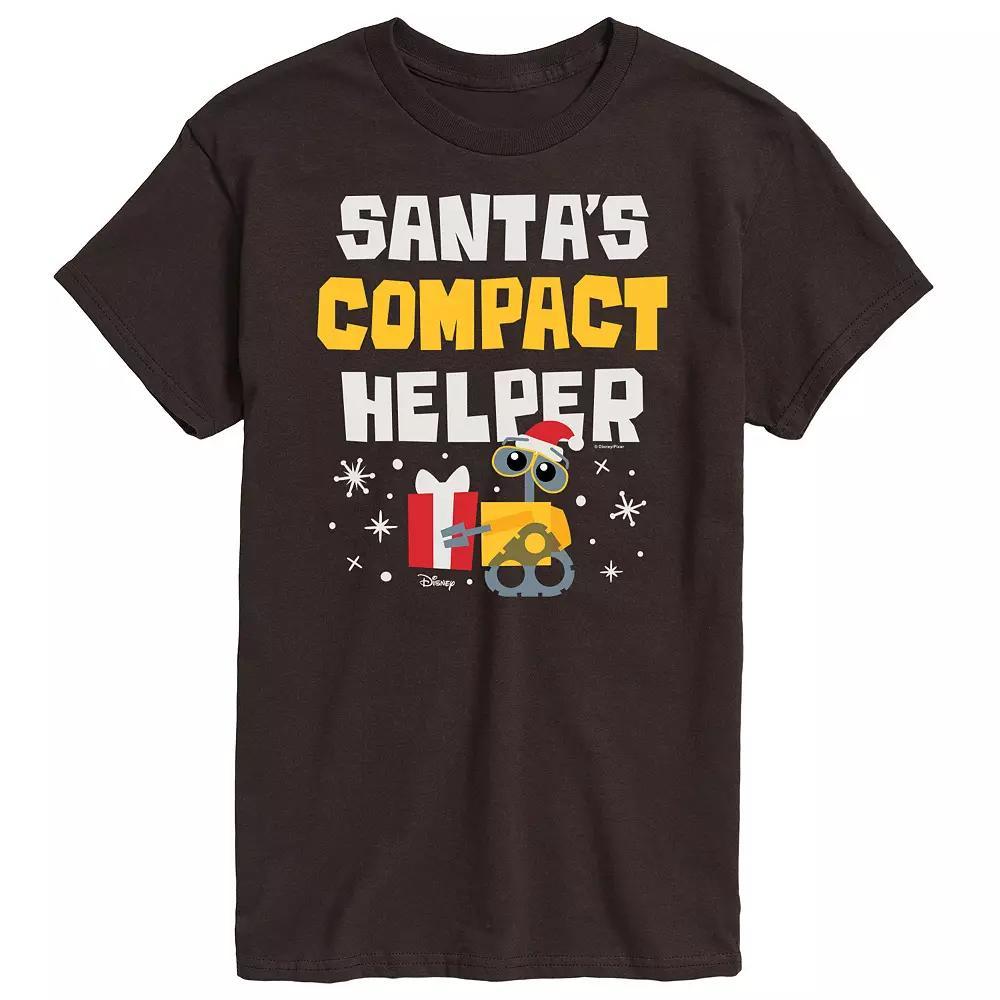 Disney / Pixar's WALL-E Men's Santa's Compact Helper Graphic Tee,  Product Image