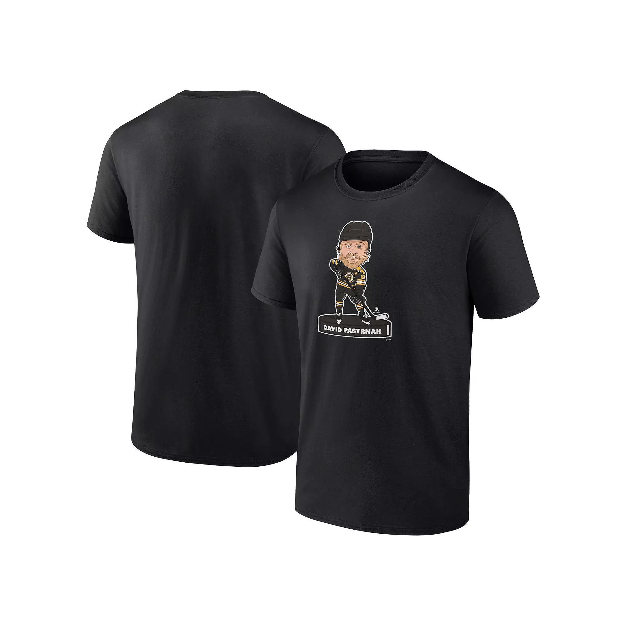 Men's Fanatics Branded Trevor Zegras Black Anaheim Ducks Player Bobblehead T-Shirt, Size: Medium, Dks Black Product Image