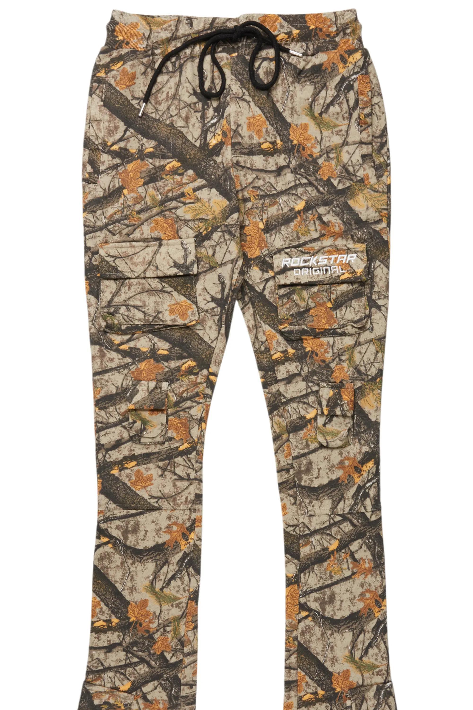 Connor Tree Camo Stacked Flare Track Pant Male Product Image