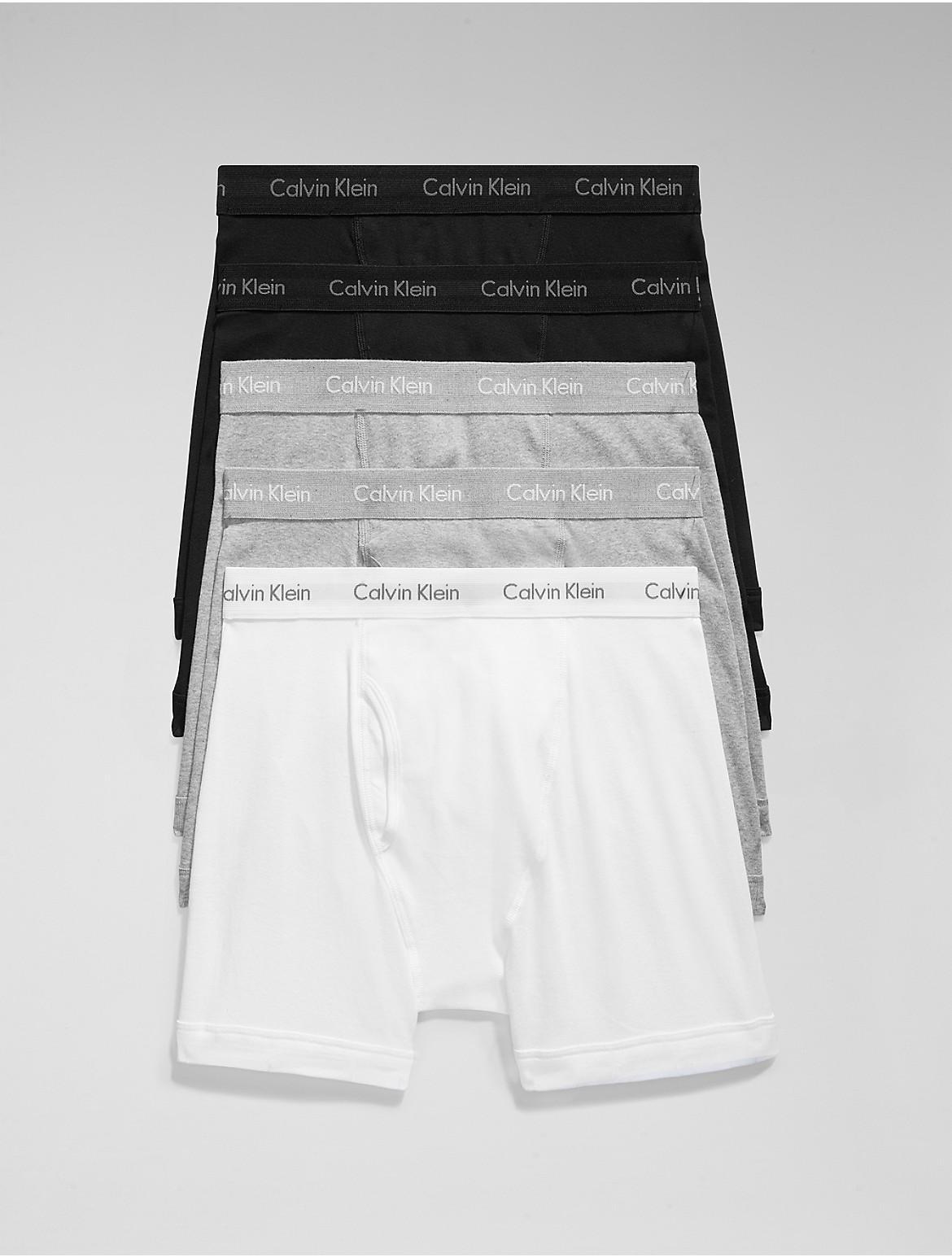 Calvin Klein Mens Cotton Classics 5-Pack Boxer Brief - Blue - M Product Image