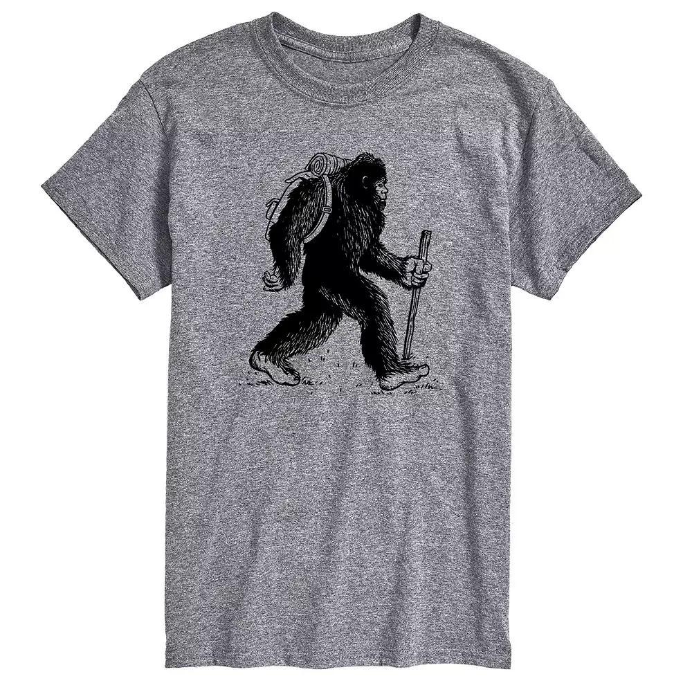 Men's Bigfoot Backpacking Graphic Tee, Size: XS, Gray Product Image