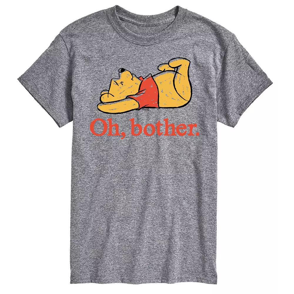 Disney's Winnie the Pooh Big & Tall Oh Bother Graphic Tee, Men's, Size: XXL Tall, Gray Product Image