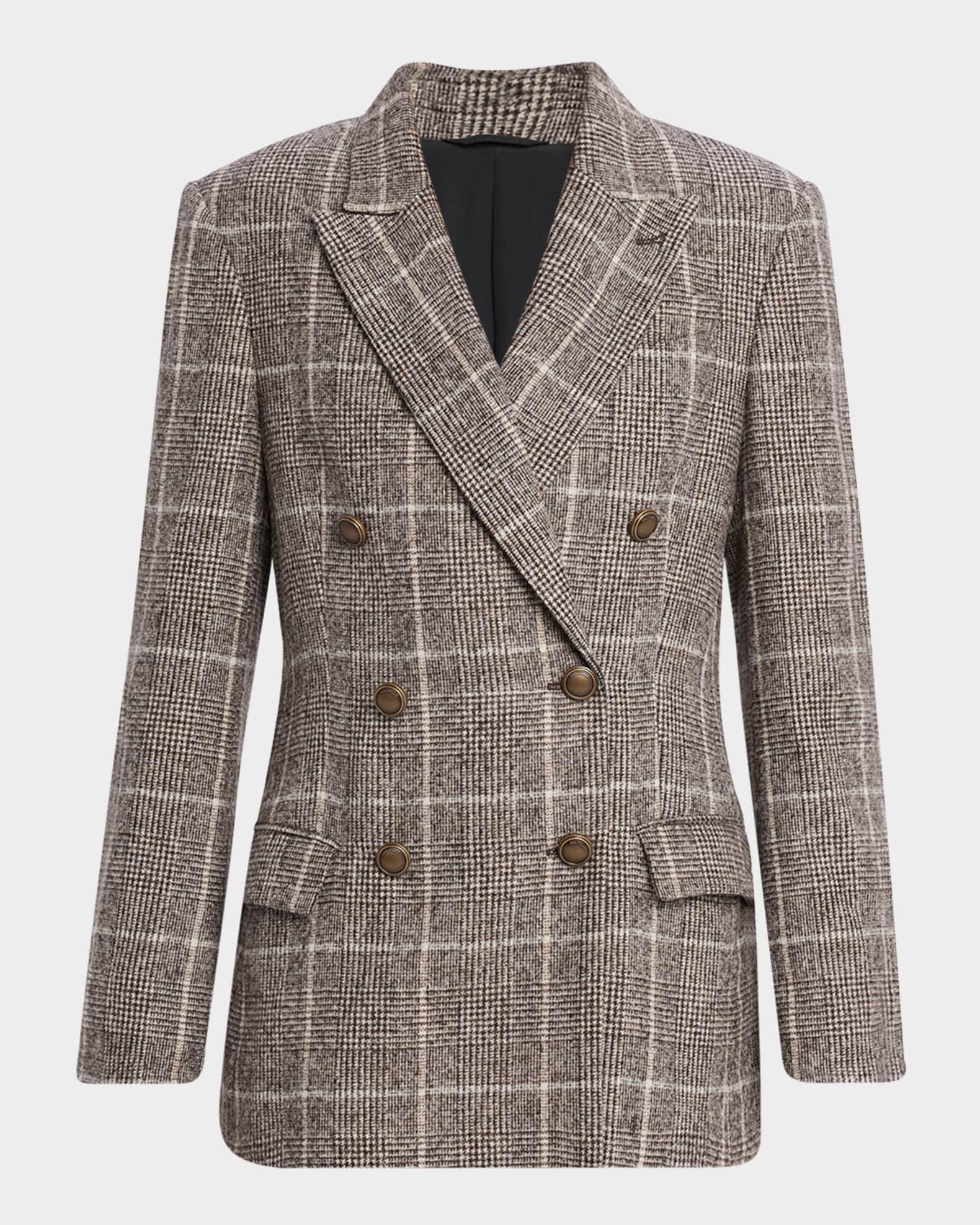 Windowpane Double-Breasted Jacket Product Image