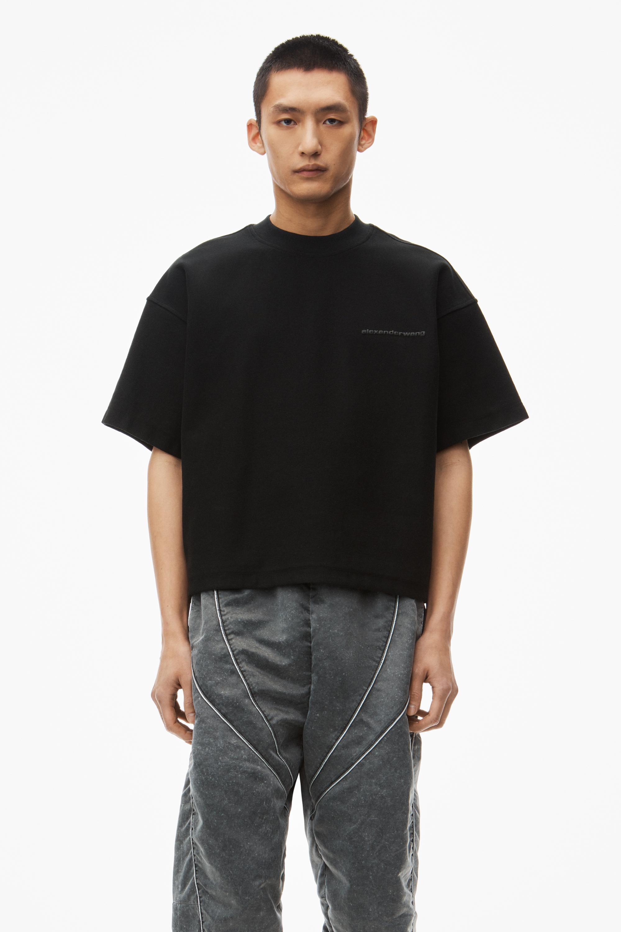 Puffed Logo Oversize Tee In Cotton Product Image