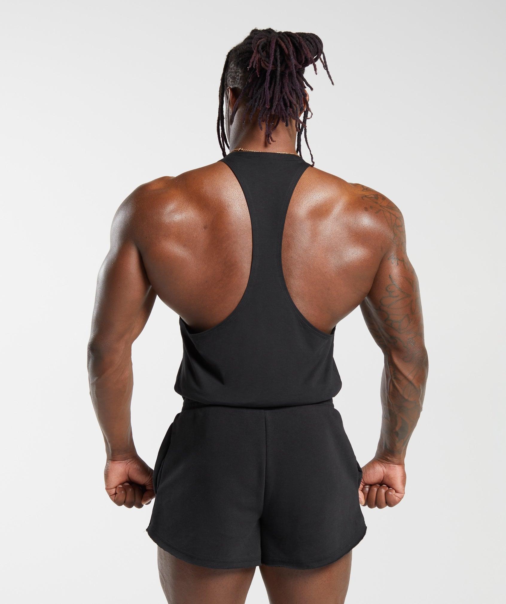 Gymshark Legacy Stringer - Black Male Product Image