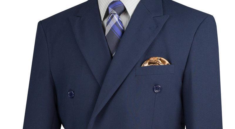 Ramses Collection - Double Breasted 2 Piece Suit Regular Fit in Navy Product Image