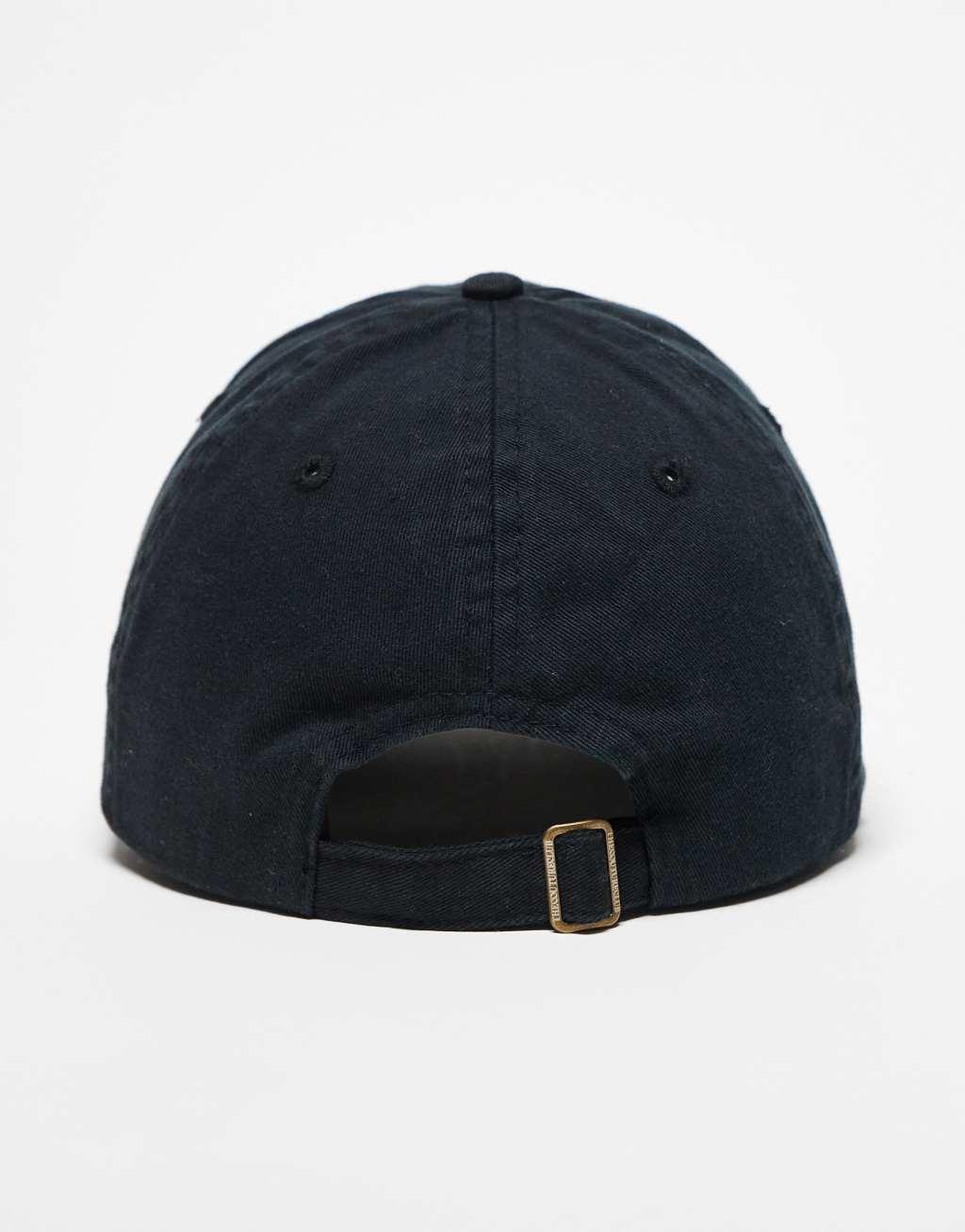 The Couture Club emblem logo denim cap in black Product Image