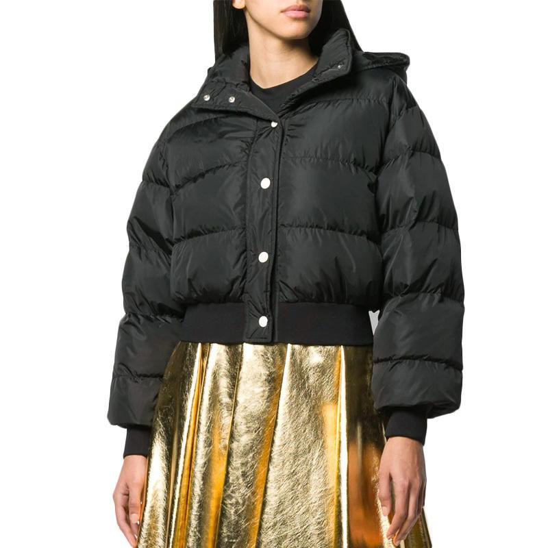 MSGM Black Logo Down Jacket Product Image